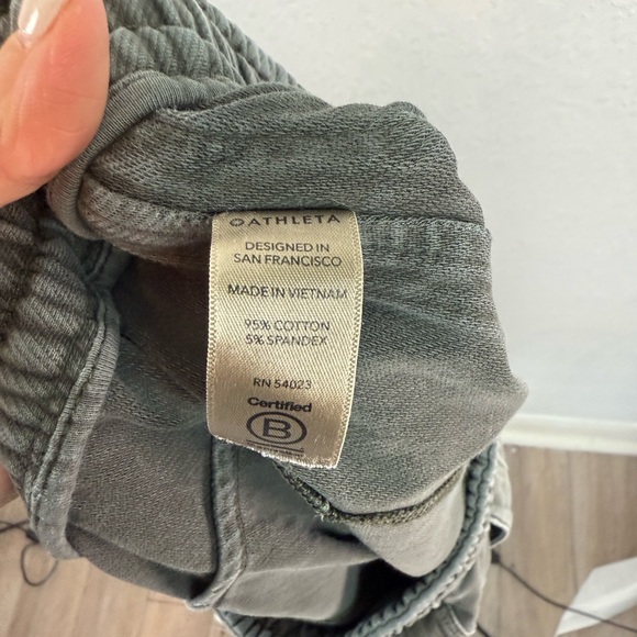 Athleta Fallon Sun-washed Brown Grey Heavy Cotton Blend Joggers 2 - Picture 8 of 8